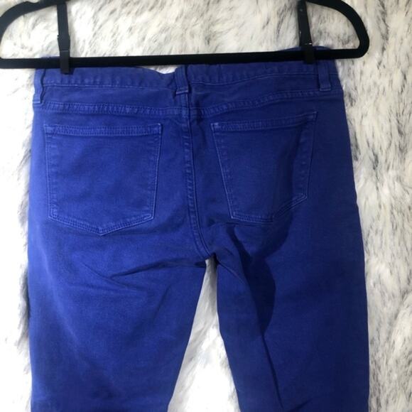 J. Crew low rise purple colored denim toothpick ankle skinny jeans size 25 - Picture 4 of 8